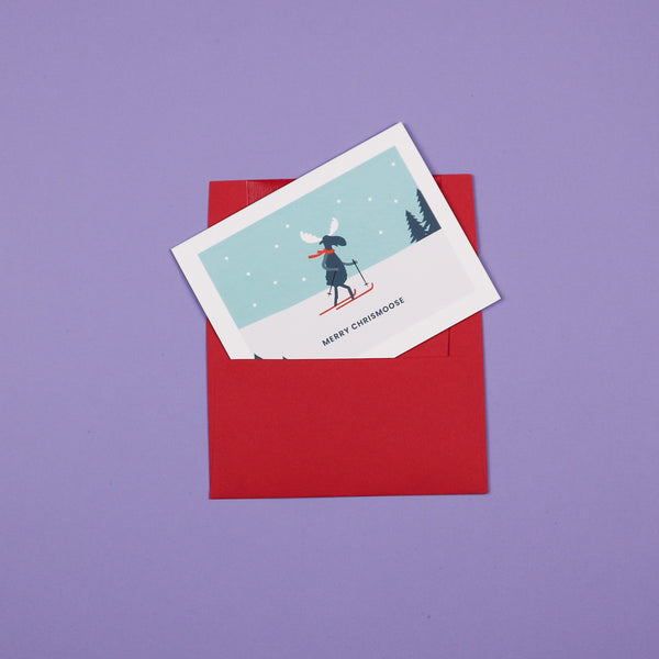 Holiday Card - Merry Chrismoose