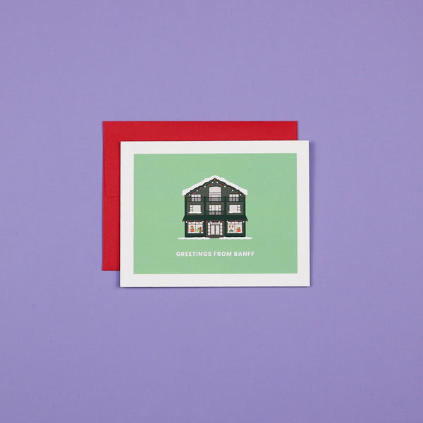 Holiday Card - Greetings from Banff