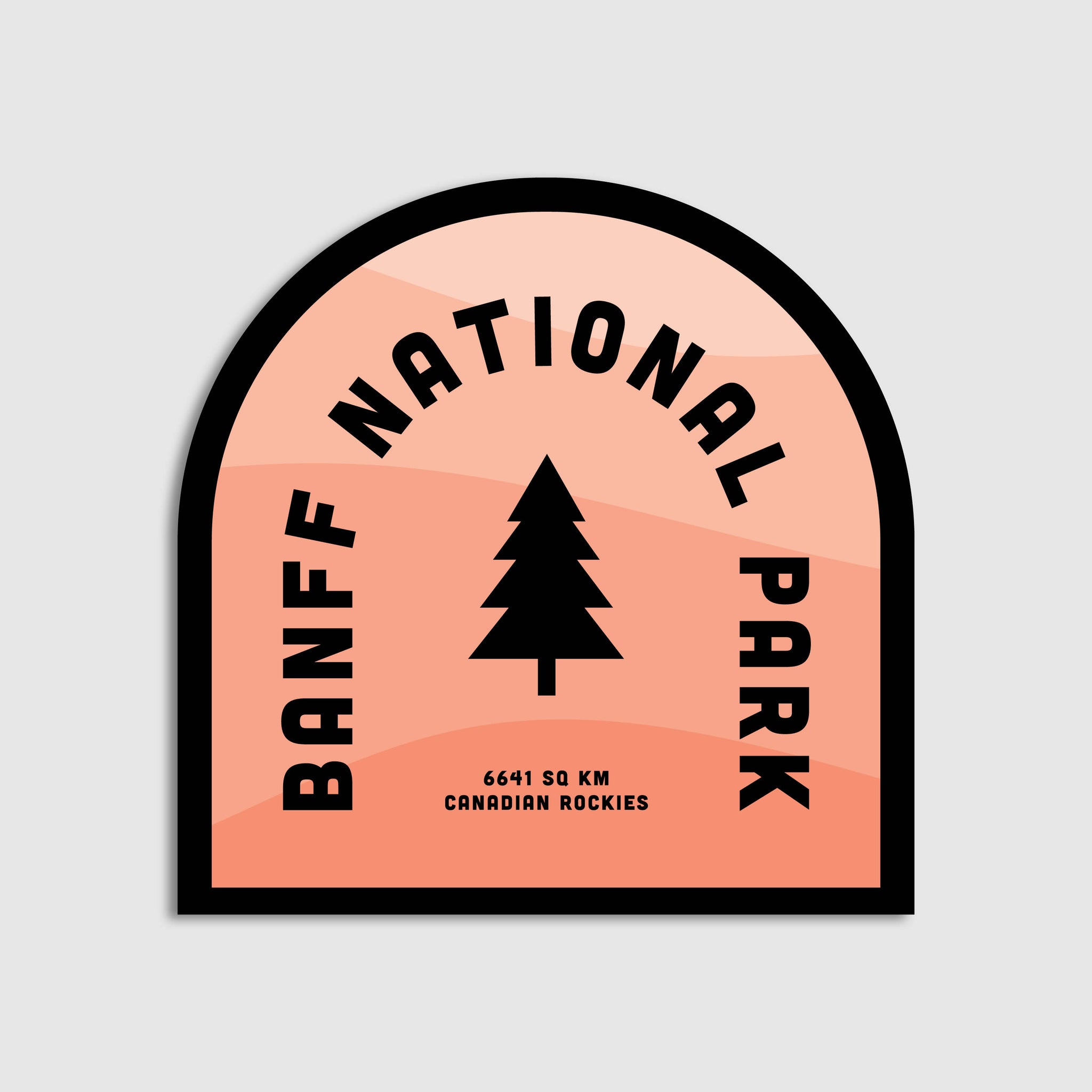 Banff National Park Sticker - Arch – Wildly Supply Co.