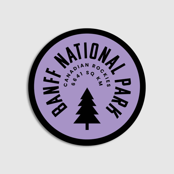 Banff National Park Sticker - Purple