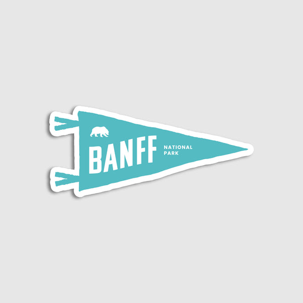 Banff National Park Sticker - Flag