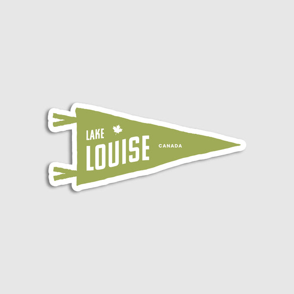Lake Louise Sticker - Flag