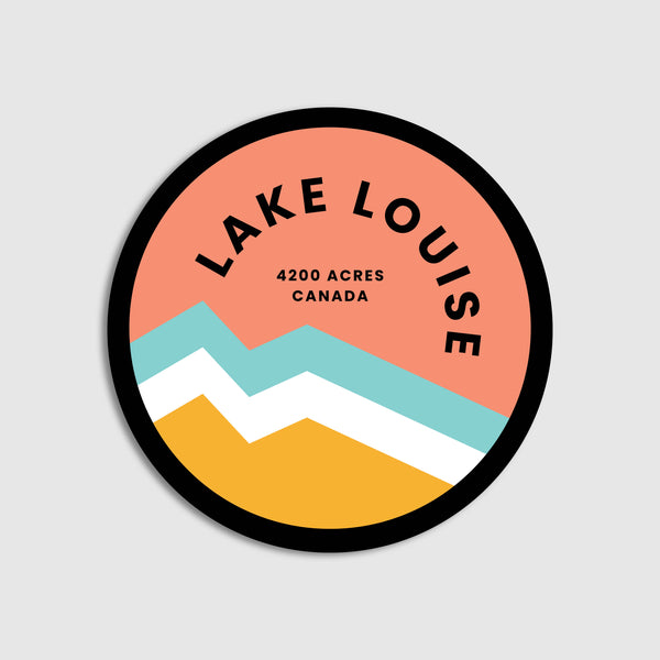 Lake Louise Ski Sticker