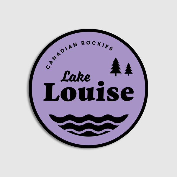 Lake Louise Circle Sticker