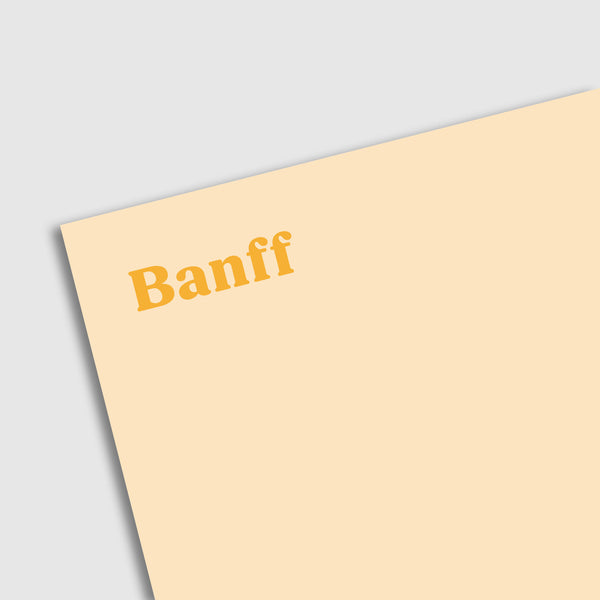 Notepad - Banff Square Memo