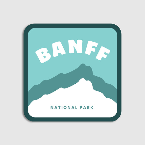 Banff National Park Sticker - Square