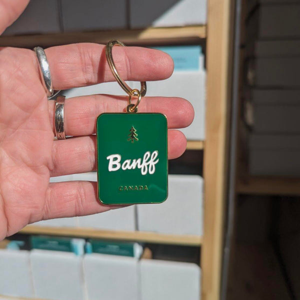 Banff Green Key Ring