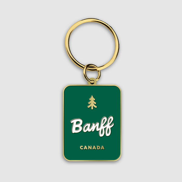 Banff Green Key Ring
