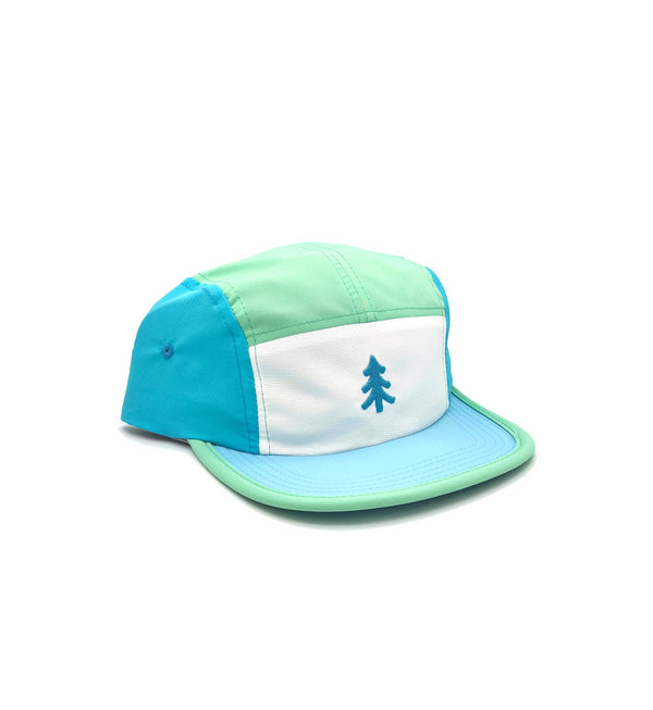 Nylon 5 Panel Cap - Teal