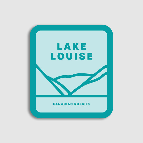 Lake Louise Sticker - Teal
