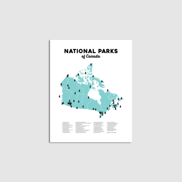 National Parks of Canada Print