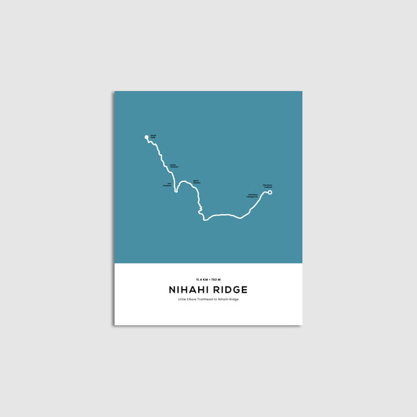 Nihahi Ridge Trail Map