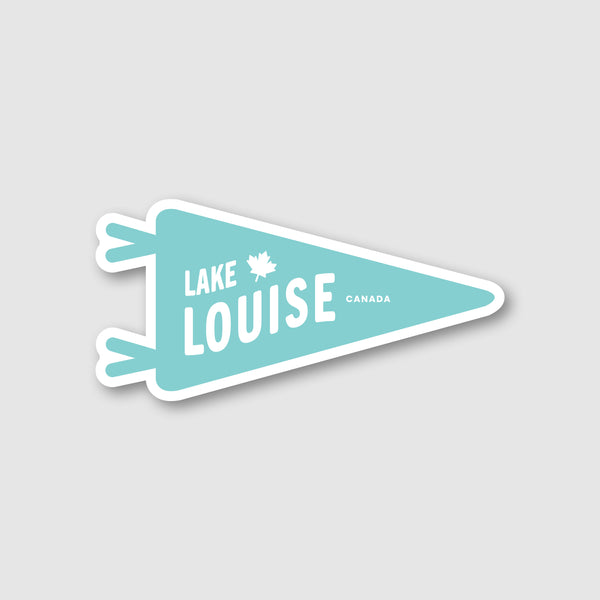 Lake Louise Teal Flag - Magnet