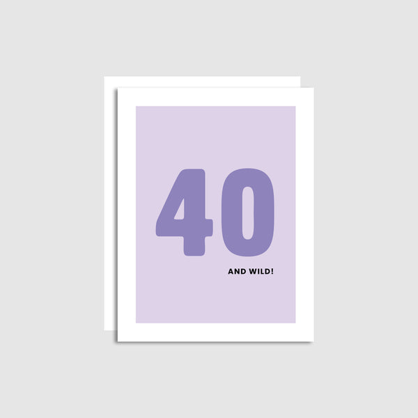 40th Birthday Card
