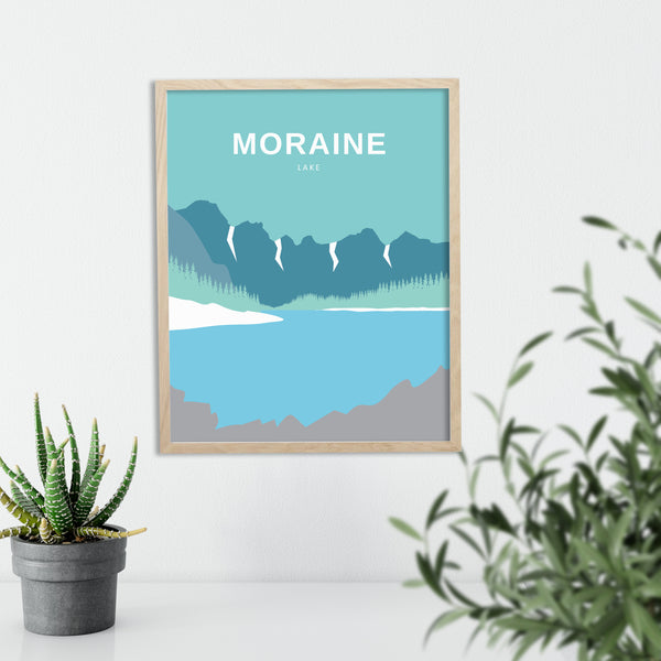 Banff Moraine Print