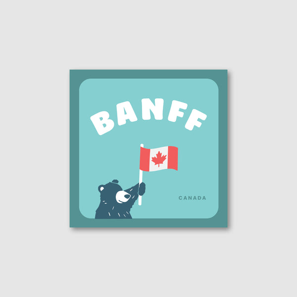 Banff Bear Flag Magnet