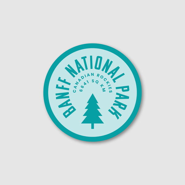 Banff Circle Teal Magnet