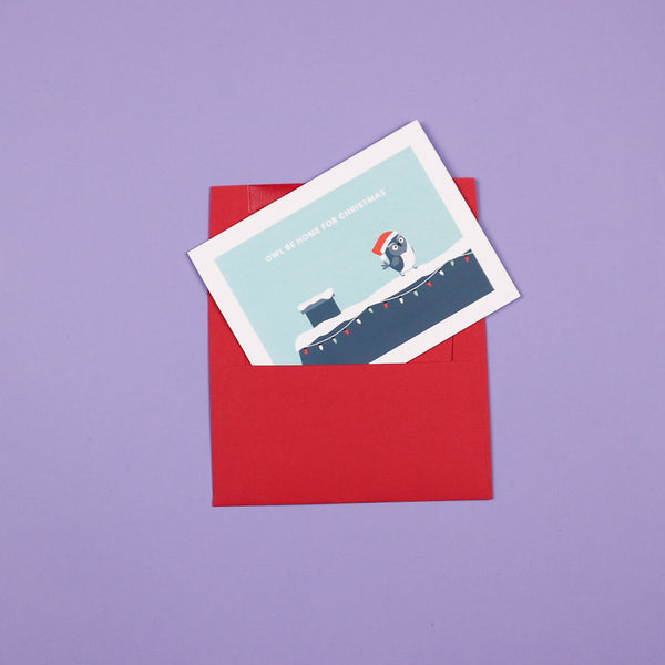 Holiday Card - Owl Be Home For Christmas