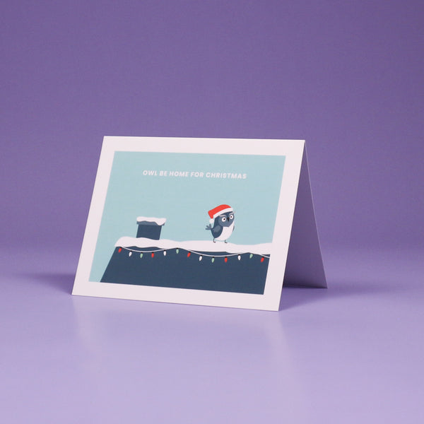 Holiday Card - Owl Be Home For Christmas