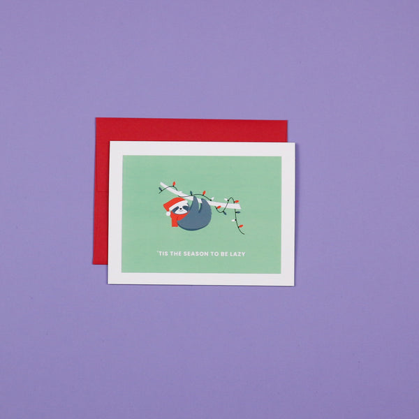 Holiday Card - 'Tis The Season To Be Lazy