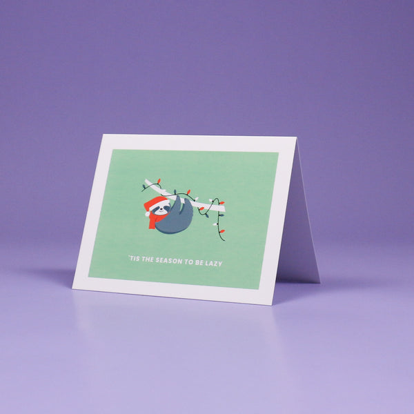 Holiday Card - 'Tis The Season To Be Lazy
