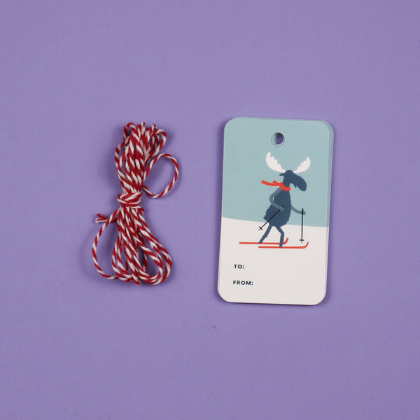 Christmas Gift Tag - Moose