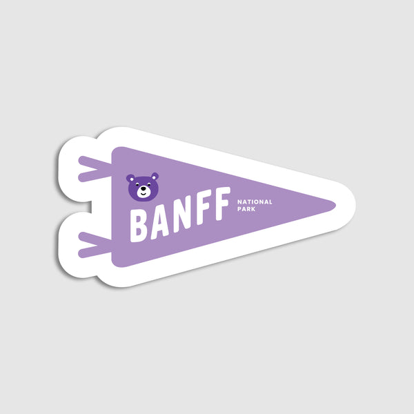 Banff Flag Purple - Sticker