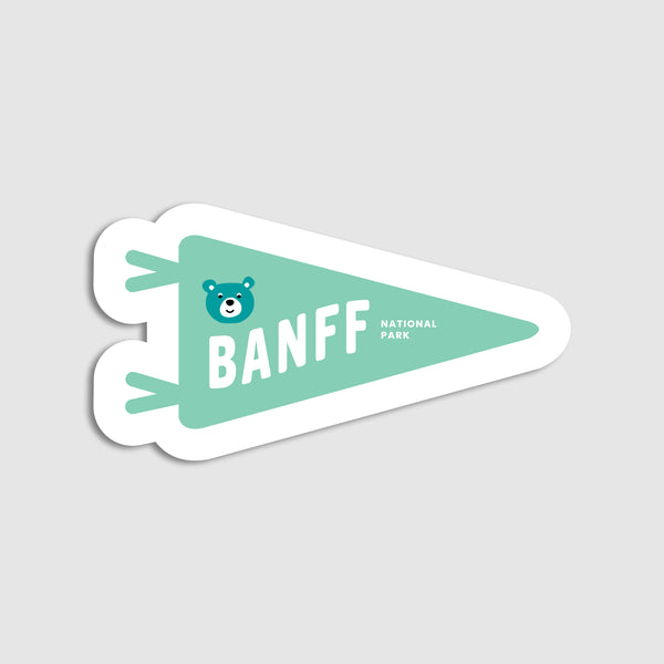 Banff Flag Teal - Sticker