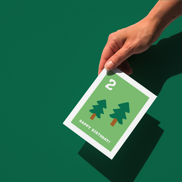Happy 2nd Birthday (Tree) Card