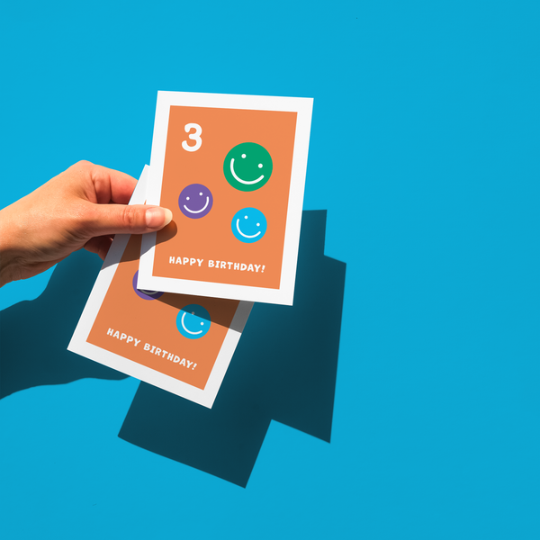 Happy 3rd Birthday (Smiley Face) Card