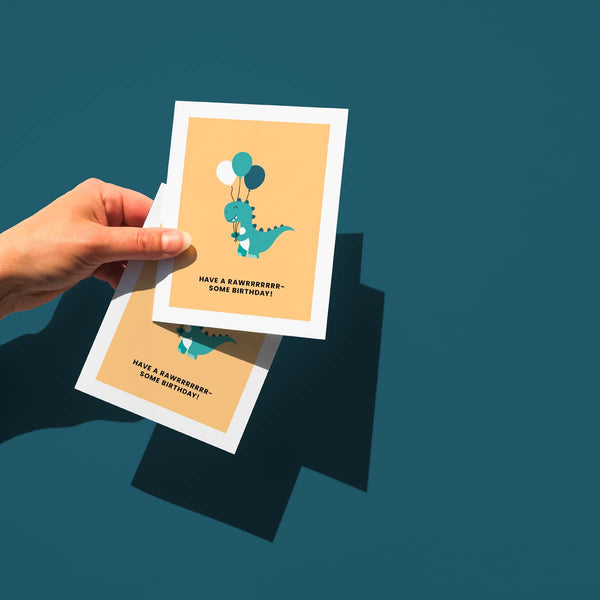 Dino Birthday Card
