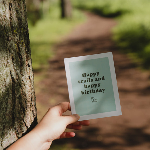 Happy Trails Birthday Card