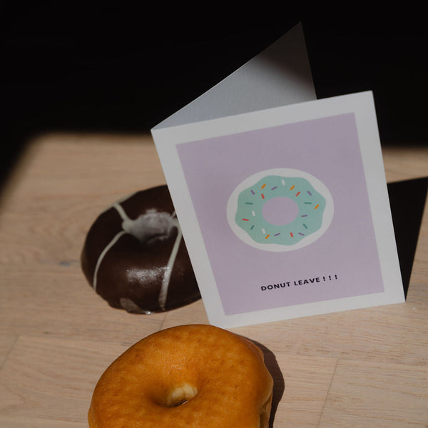 Donut Leave Card