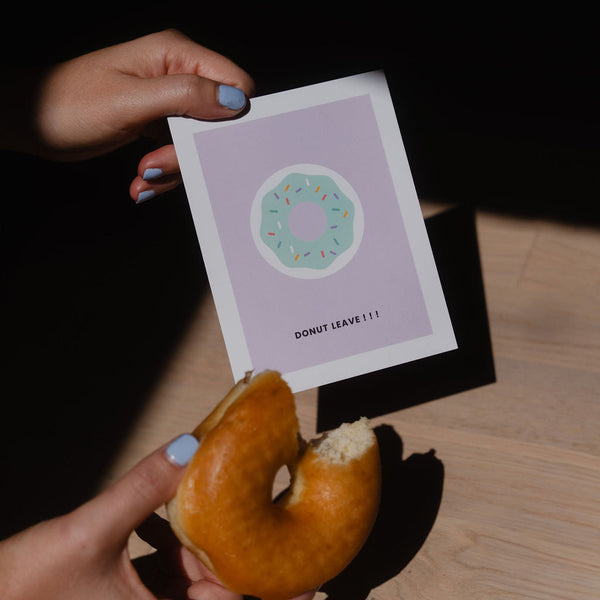 Donut Leave Card