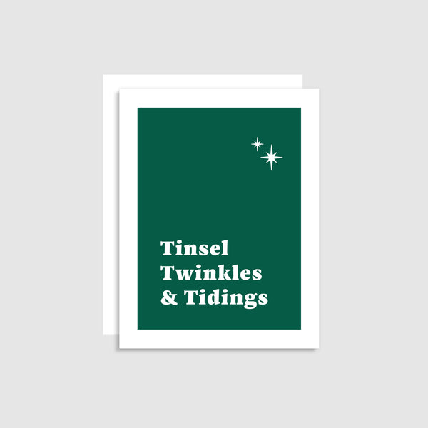 Holiday Card - Tinsel, Twinkles and Tidings