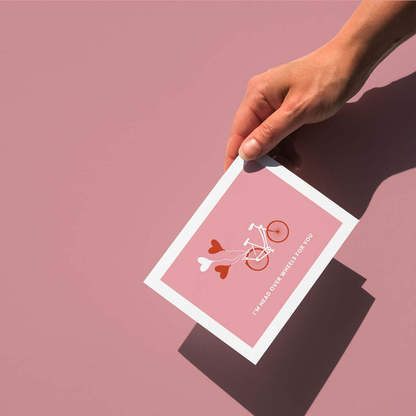 I'm Head Over Wheels for You Card