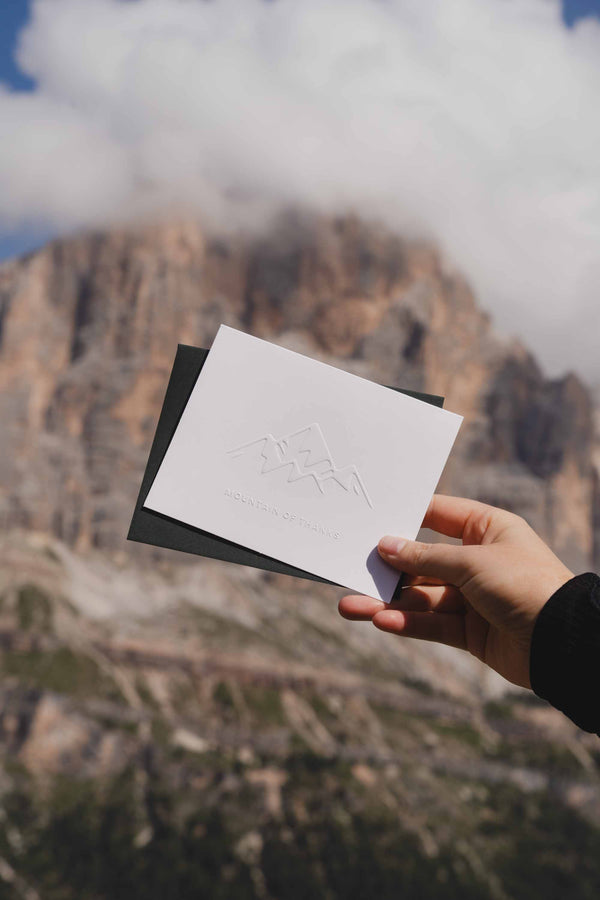 Mountain of Thanks Embossed Card