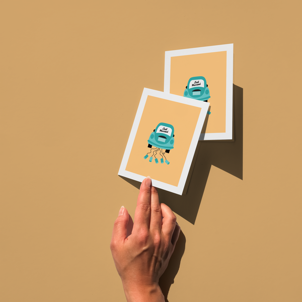 Just Married Card (Vertical)