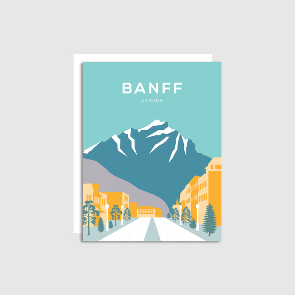 Banff Avenue Greeting Card