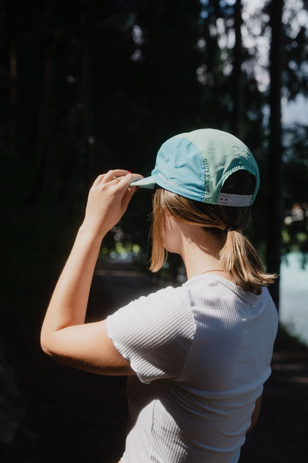 Nylon 5 Panel Cap - Teal