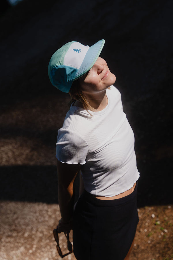 Nylon 5 Panel Cap - Teal