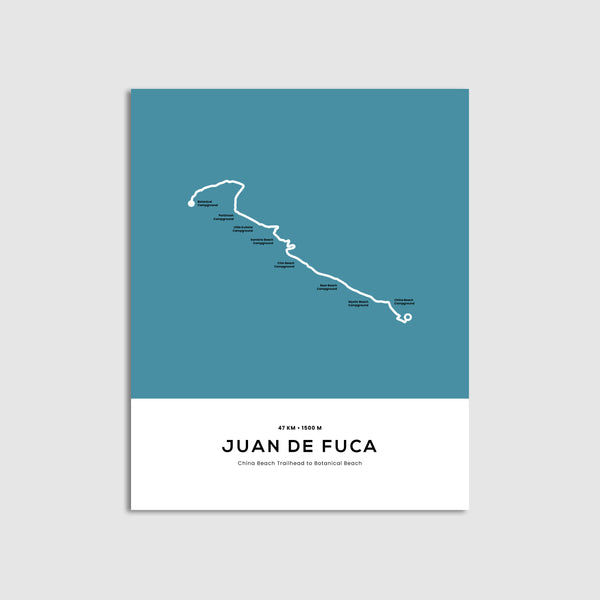 Juan De Fuca Trail Map
