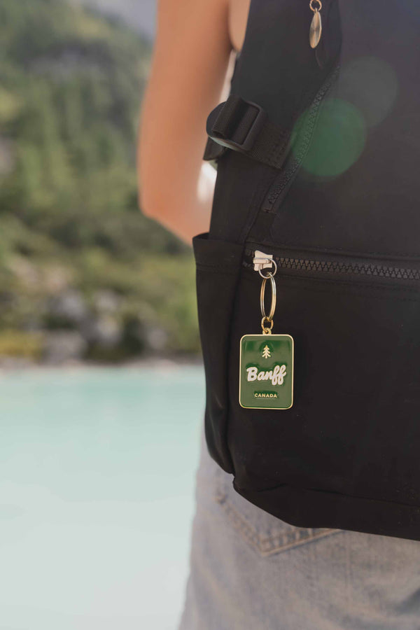 Banff Green Key Ring