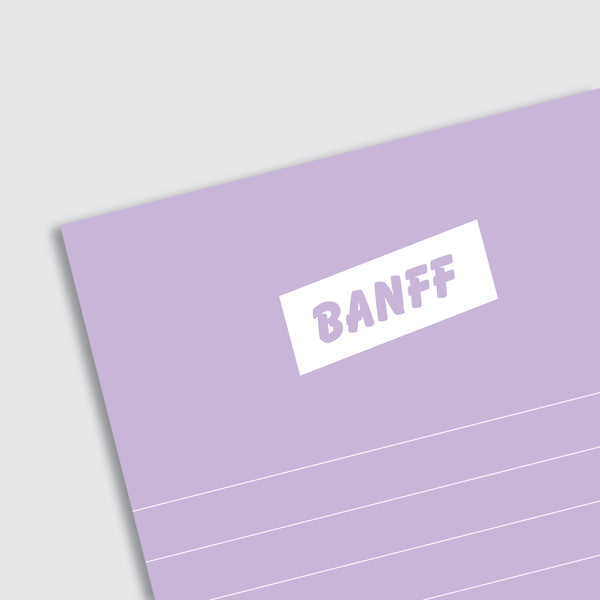 Notepad - Banff Purple 4.25x7