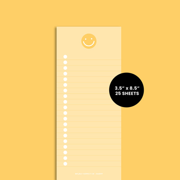 Notepad - Smiley Face 3.5x8.5