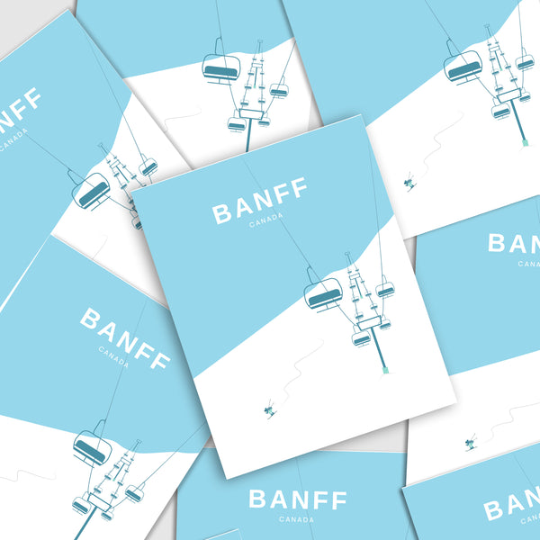 Banff Ski Chairlift Print
