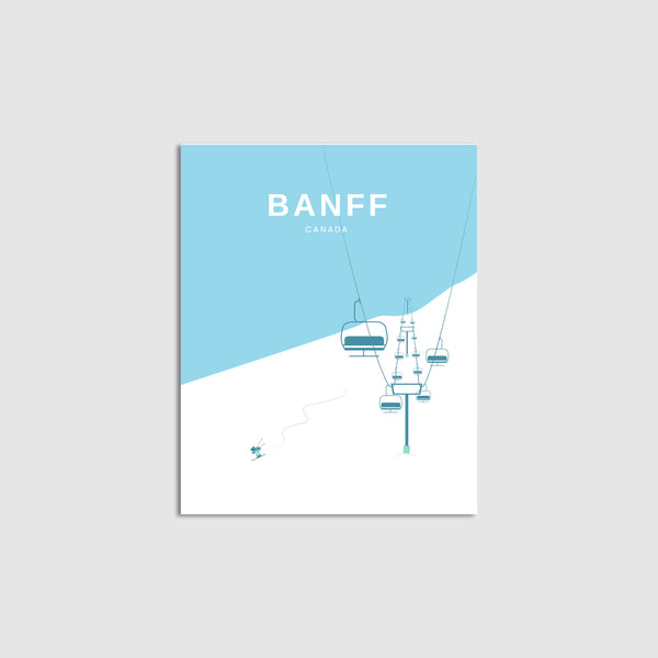 Banff Ski Chairlift Print