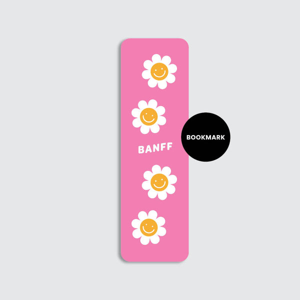 Bookmark - Flowers Pink