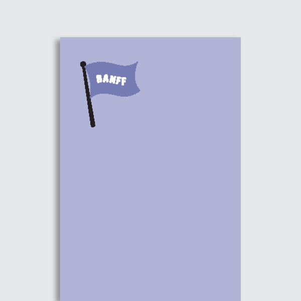 Notepad - Banff Purple Flag 4.25x7