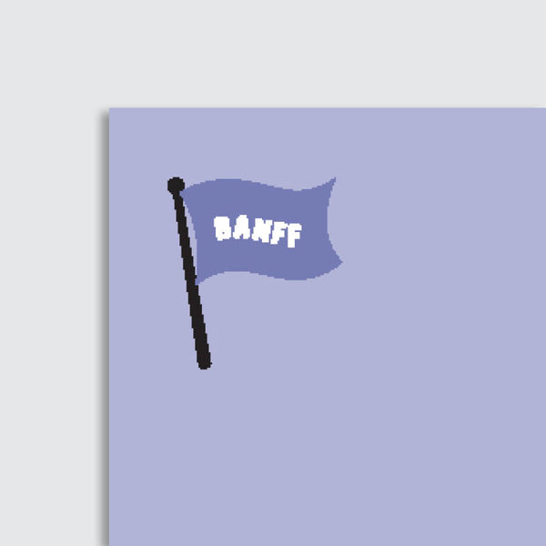 Notepad - Banff Purple Flag 4.25x7